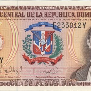 République Dominicaine 5 Peso 1996