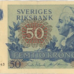 Suède 50 Kronor 1990