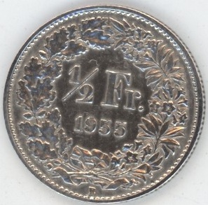 50 Centimes 1955 (ss)