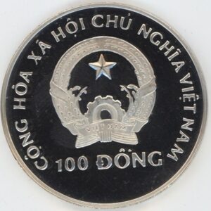 Viêt Nam 100 Döng 1989 Coupe du monde de football (vz) en argent