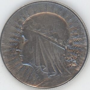 Pologne 5 Zlotys 1933 tête de femme (ss) en argent