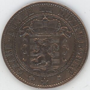 Luxembourg 10 Centimes 1865 A Guillaume III (ss)