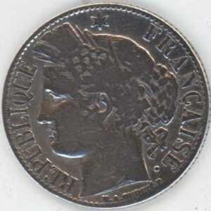 France 1 Franc 1887 A Cérès (s) en argent