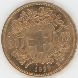 Vreneli 20 Francs OR 1899 (vz)