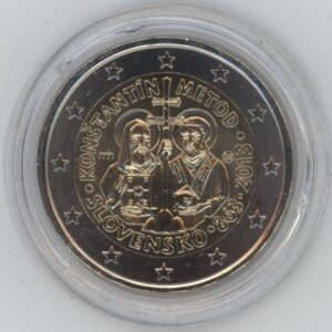 Slovaquie 2 Euros 2013 Arrivée de Cyrille et Méthode (-unz)