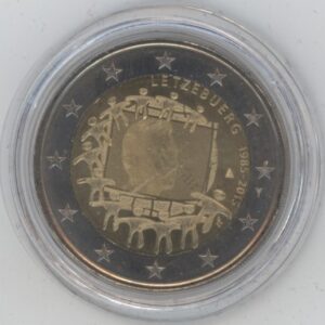 Luxembourg 2 Euro 2015 Drapeau européen (vz)