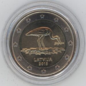 Lettonie 2 Euro 2015 Cigogne (-unz)