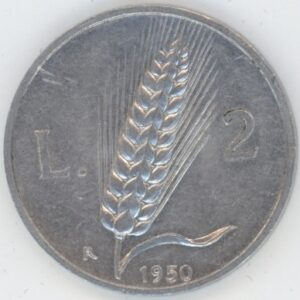 Italie 2 Lires 1950 R (ss)