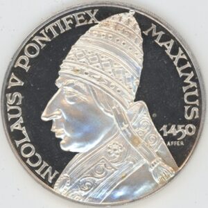 Médaille Enciclopedia Numismatica Internationale / Nicolaus V Pontifex (unz) en argent