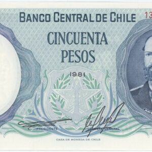Chile 50 Pesos 1981 Neuf
