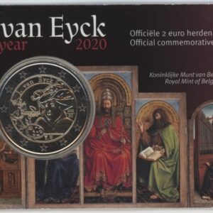 Belgique Coincard 2 Euro 2020 Jan Van Eyck (unz)