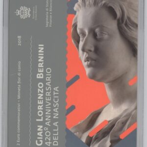 Saint Marin 2 Euro 2018 Gian Lorenzo Bernini (Fdc)