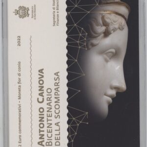 Saint Marin 2 Euro 2022 Antonio Canova (Fdc)