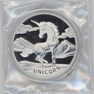 Fiji 50 Cents 2023 Unicorn 1 OZ Fine Silver 999 (Fdc)