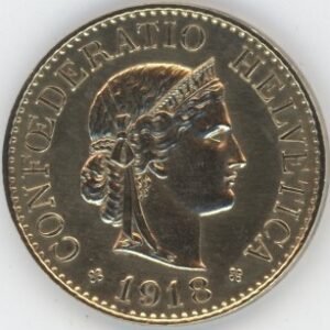 10 Centimes 1918 Laiton (ss-vz)