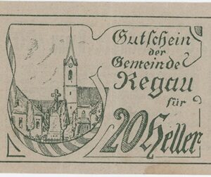 Autriche Regau 20 Heller 1920