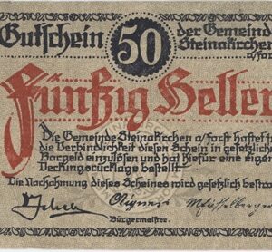 Autriche Steinakirchen 50 Heller 1922