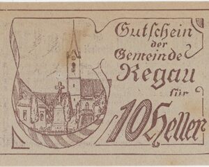 Autriche Regau 10 Heller 1920