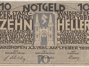 Autriche Waidhofen 10 Heller 1920