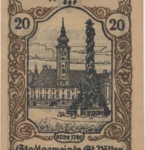 Autriche St. Pölten 20 Heller 1920