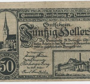 Autriche St. Valentin 50 Heller 1920