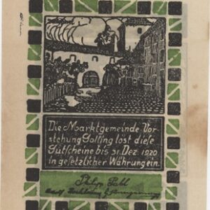 Autriche Golling 10 Heller 1920
