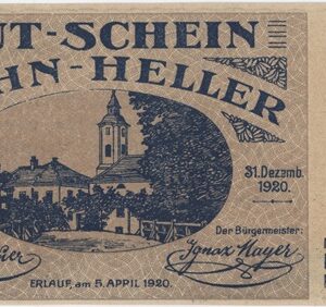 Autriche Erlauf im Nibelungengau 10 Heller 1920