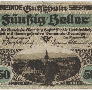Autriche Sierning 50 Heller 1920
