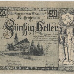 Autriche Loosdorf 50 Heller 1920