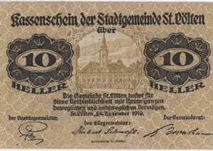 Autriche St. Rölten 20 Heller 1919