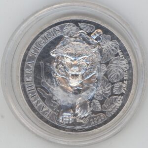 Laos 500 Kip 2020 Panthera Tigris 1 OZ Fine Silver 999 (Fdc)