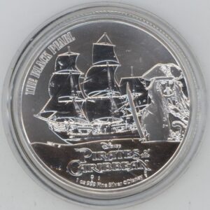 Niue 2 Dollars 2021 Pirates des Caraïbes The Black Pearl 1 OZ Fine Silver 999 (Fdc)