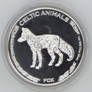 Tchad 500 francs CFA 2019 Renard 1 OZ Fine Silver 999 (Fdc)