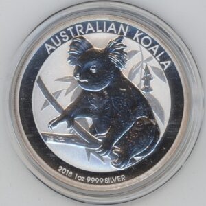 Australie 1 Dollar 2018 Koala 1 OZ Fine Silver 999 (Fdc)