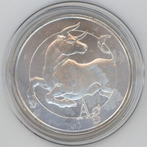 USA 1 Troy Ounce Fine Silver 999 Silver Shield Bull 2014 (unz)