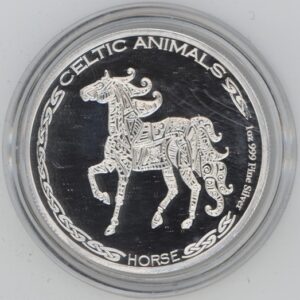 Tchad 500 francs CFA 2020 Mandala Cheval 1 OZ Fine Silver 999 (Fdc)