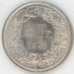 50 Centimes 1958 (vz)