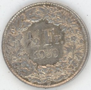 50 Centimes 1939 (ss+)