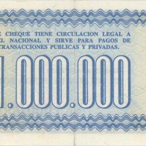 Bolivia 1.000.000 Pesos Bolivianos 1985