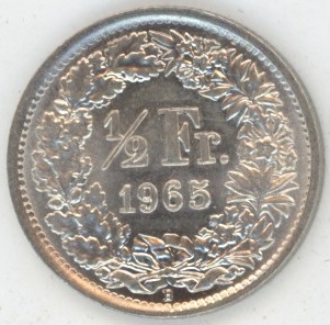 50 Centimes 1965 (vz-unz)