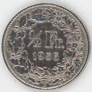 50 Centimes 1956 (ss)