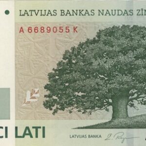 Lettonie 5 Lati 2001