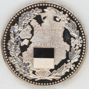 Suisse Fribourg 1 Once d'argent 999 (vz-unz)