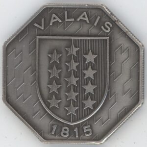 Médaille Valais 700 ème Ann. Confédération Helvétique en argent 999