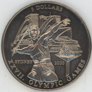 Liberia 5 Dollars 2000 XXVII Olympic Games Sydney 2000 (vz)