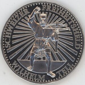 Suisse Wilhelm Tell en argent 999 (31.1gr)