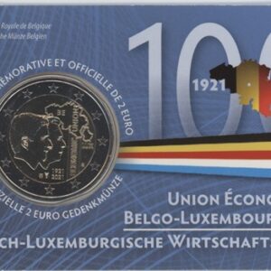 Belgique Coincard 2 Euro 2021 Union économique belgo-luxembourgeoise (unz)