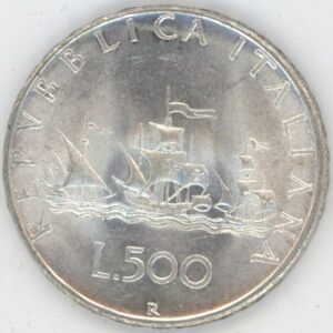 Italie 500 Lire 1966 R (vz) en argent