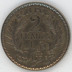 Tunisie 2 Francs 1941 chambre de commerce (ss)