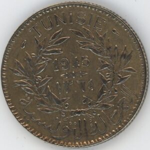 Tunisie 2 Francs 1945 chambre de commerce (ss)